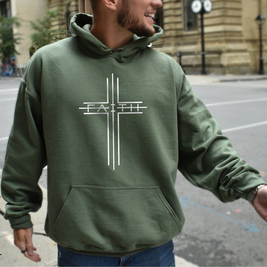 Men's Faith Cross Hoodie