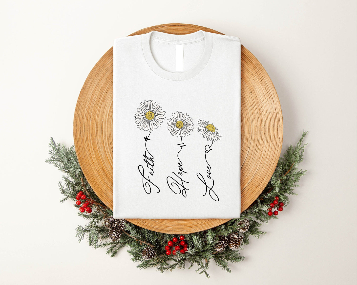 Faith Hope Love Daisy Shirt