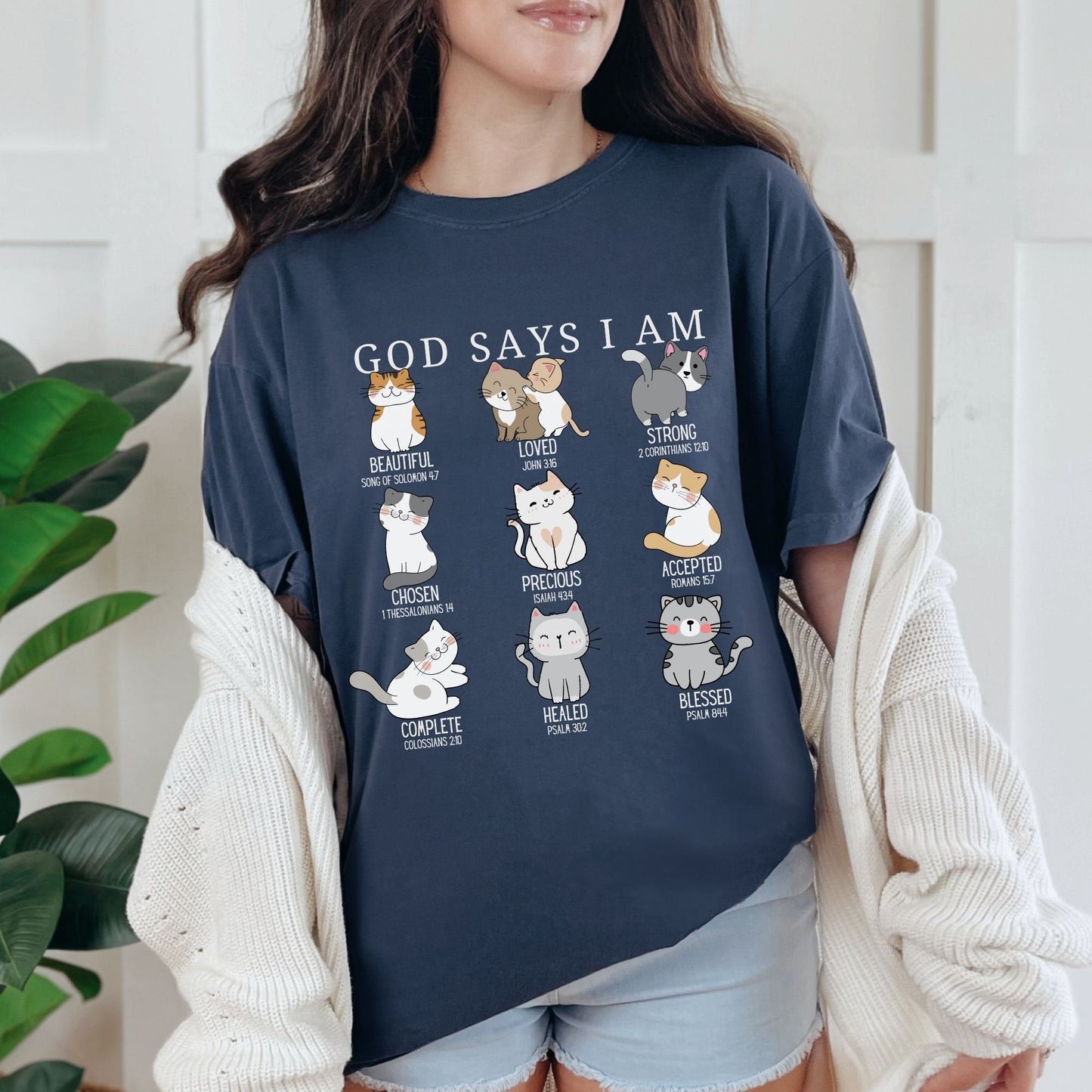 God Says I Am Cat Tee