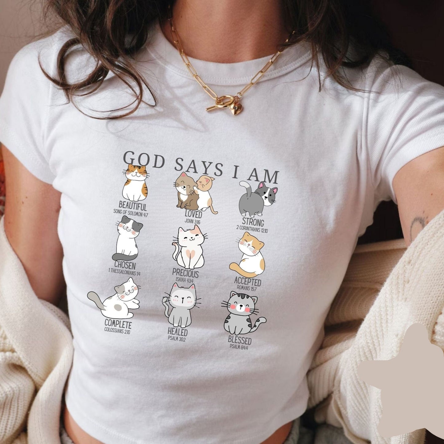 God Says I Am Cat Tee