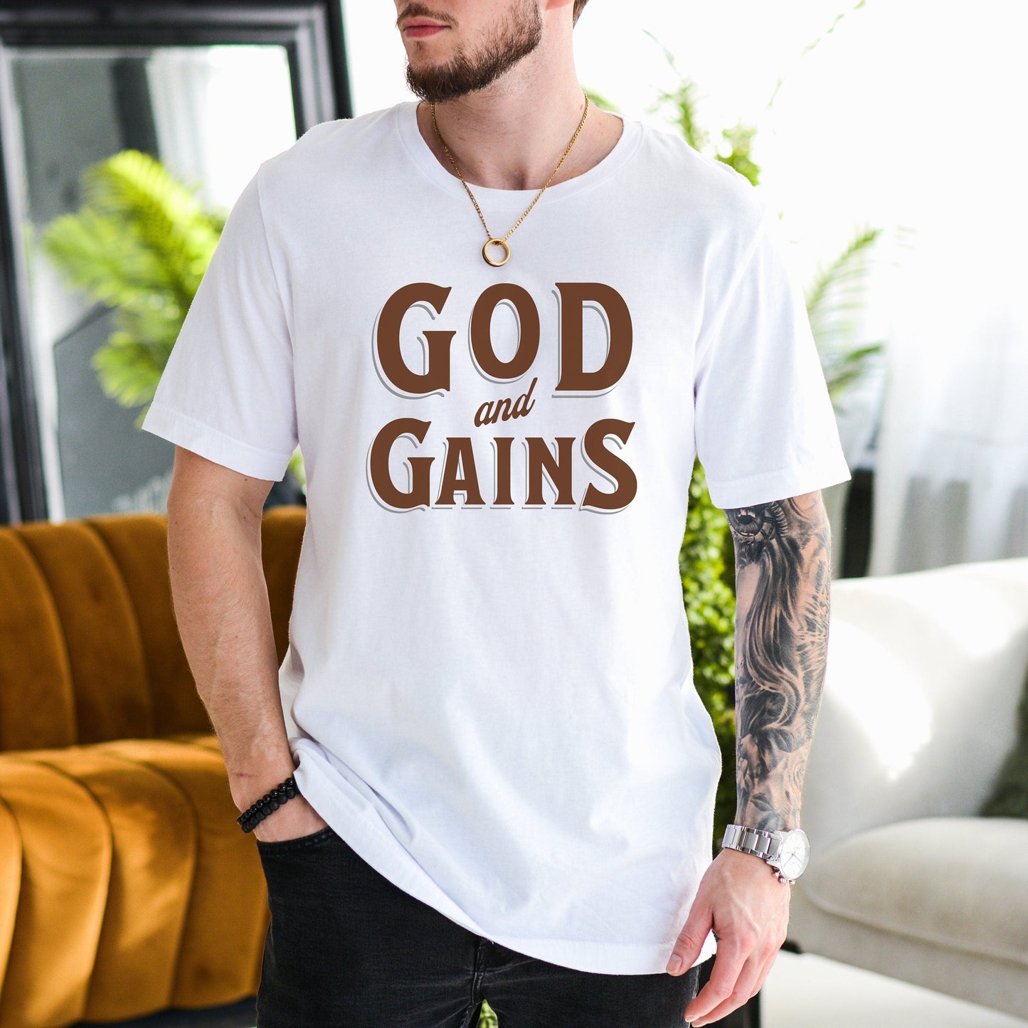 God & Gains Tee
