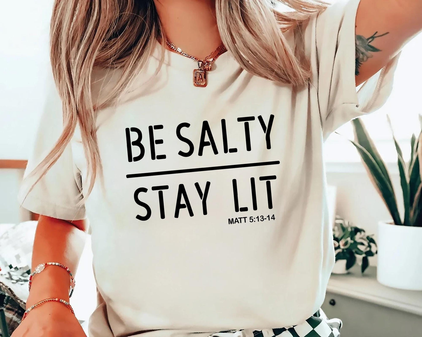 Be Salty Stay Lit Tee