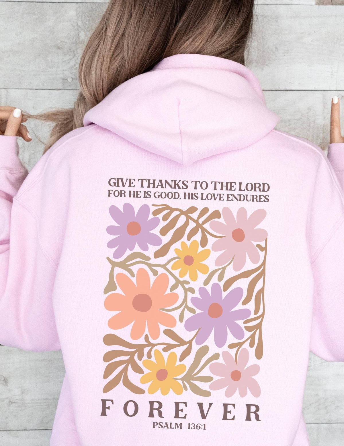 Christian Flower Hoodie