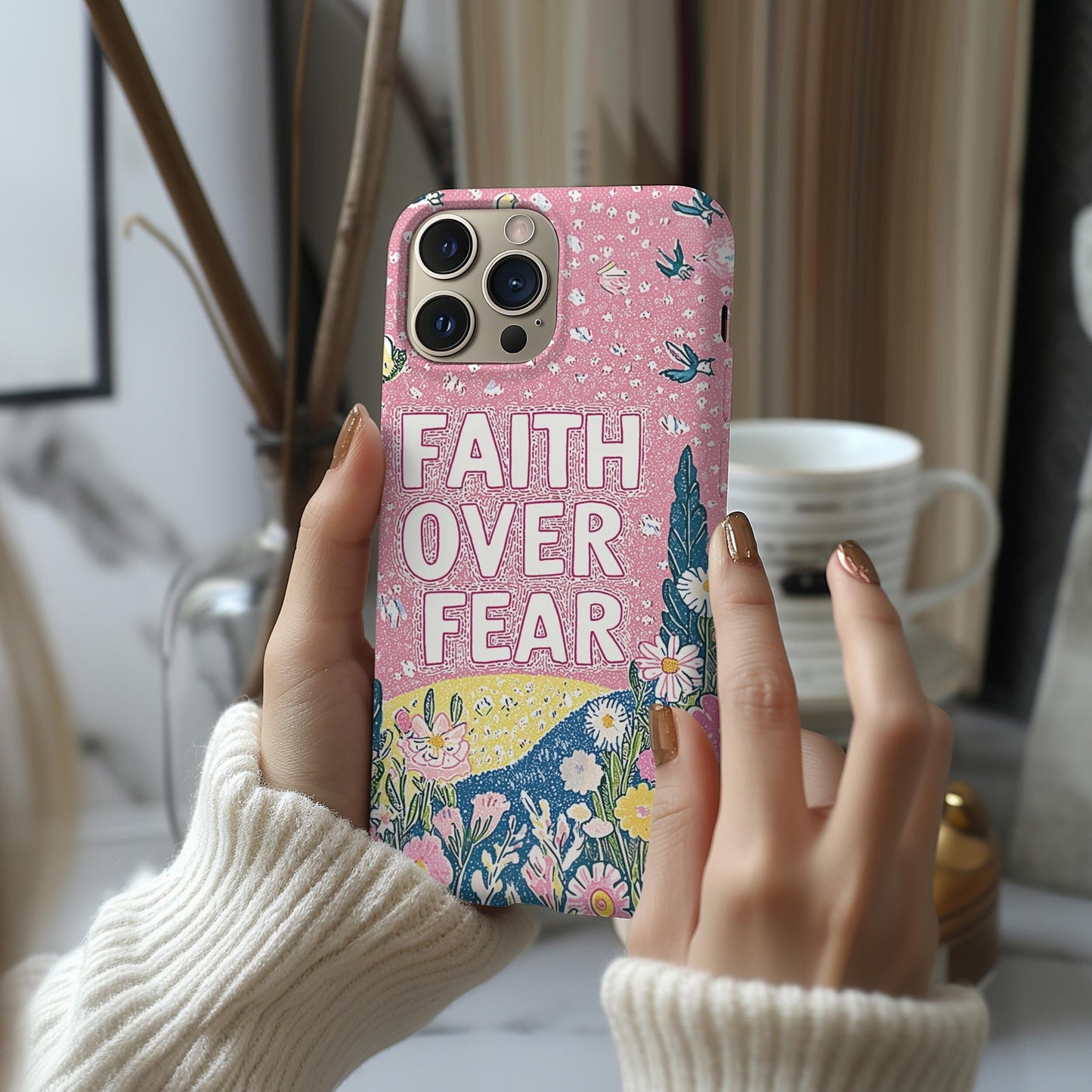 Faith Over Fear V3 Phone Case
