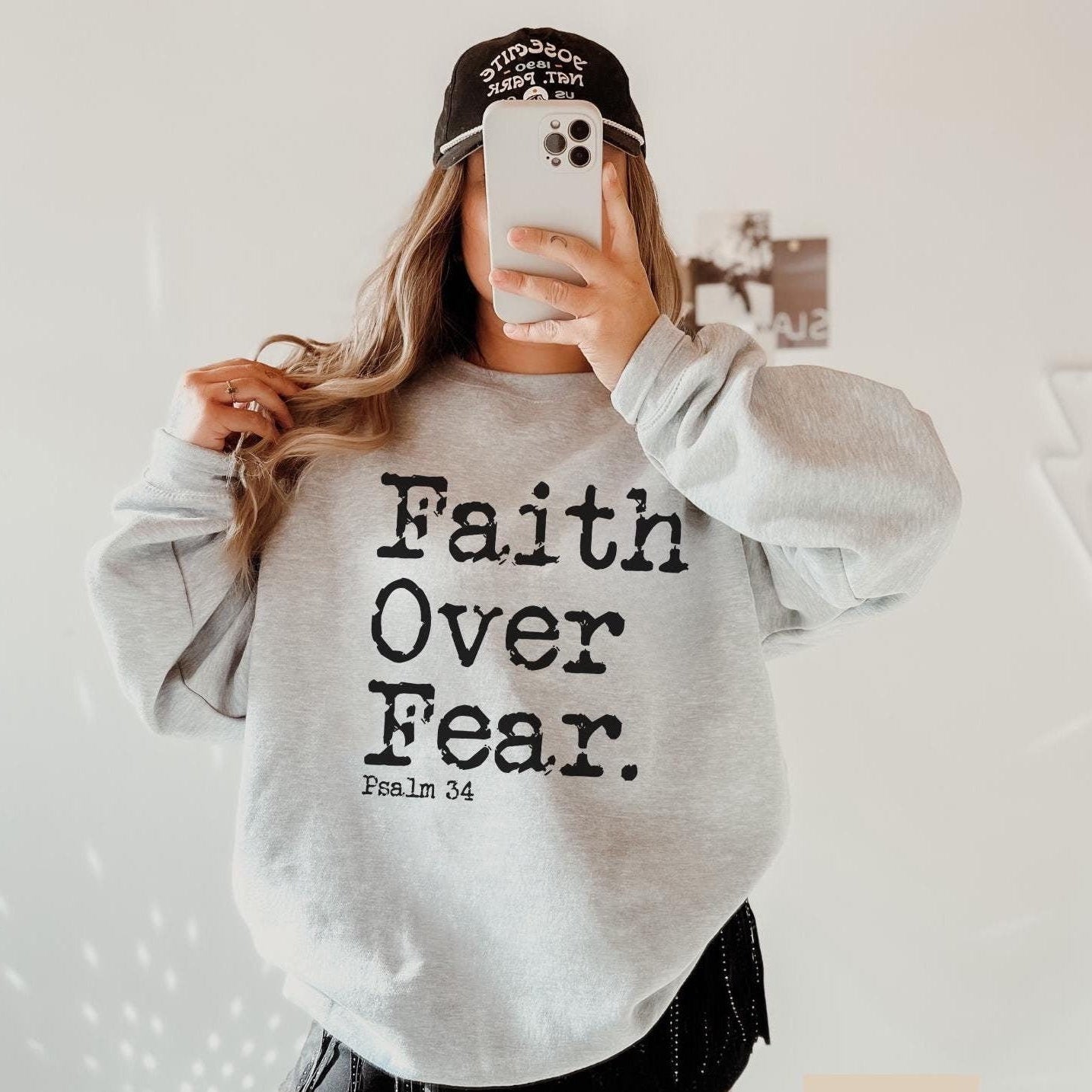 The Faith Over Fear Sweater New