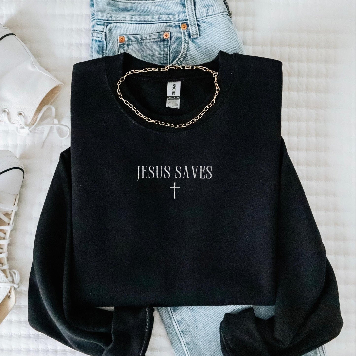 Jesus Saves Sweater V7