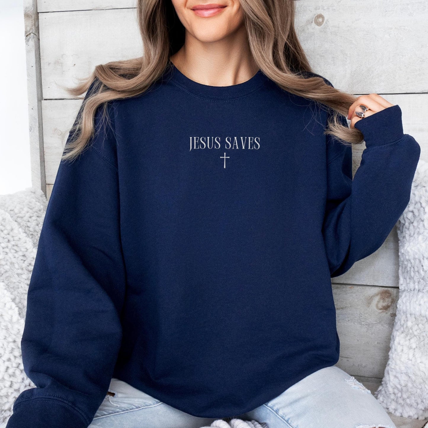 Jesus Saves Sweater V7