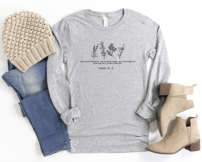 Wildflower Bible Verse Sweatshirt