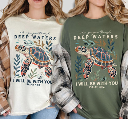 Deep Waters Turtle Tee