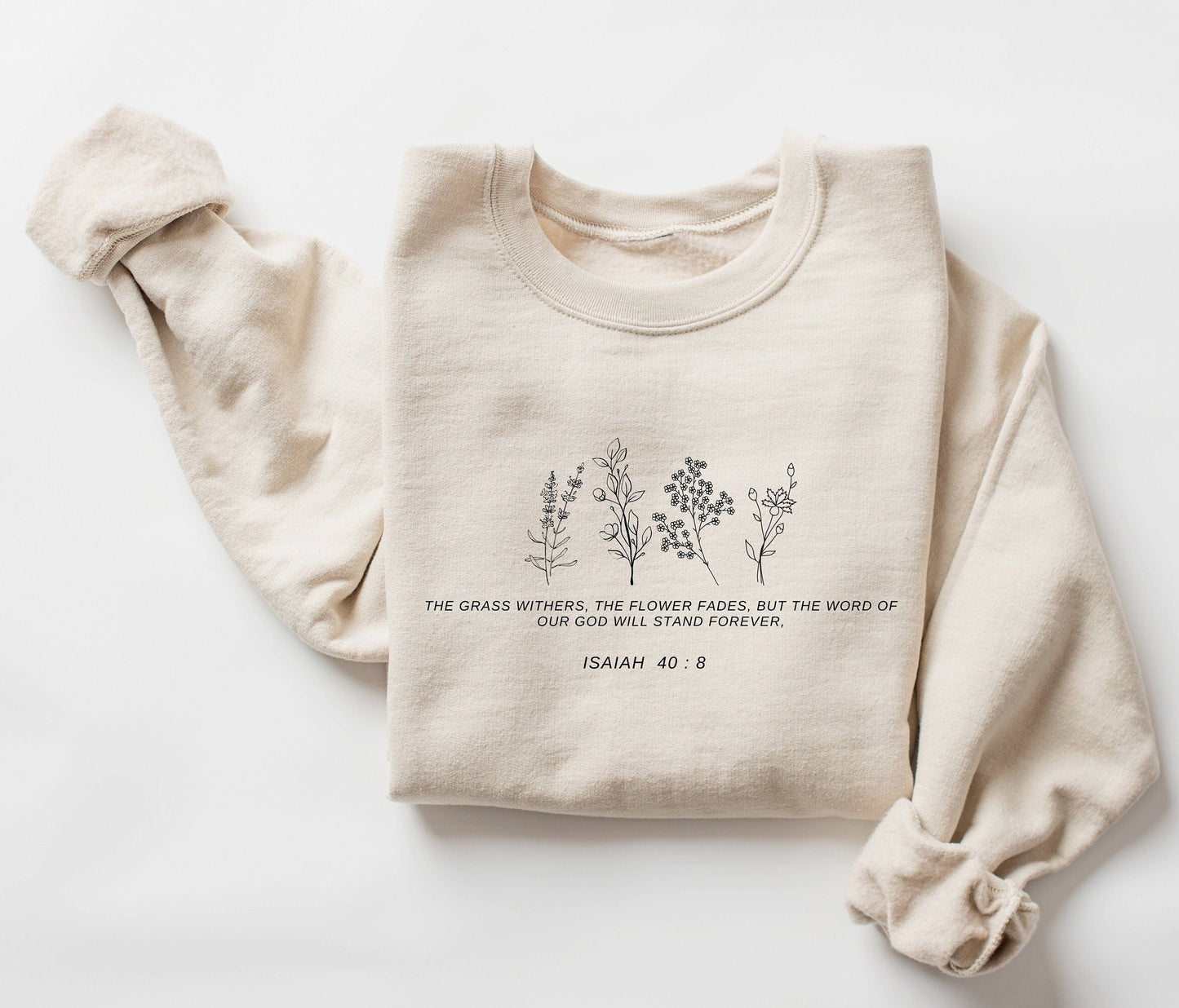Wildflower Bible Verse Sweatshirt