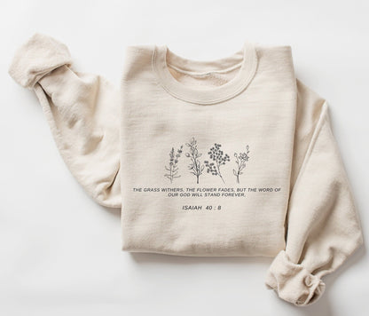 Wildflower Bible Verse Sweatshirt