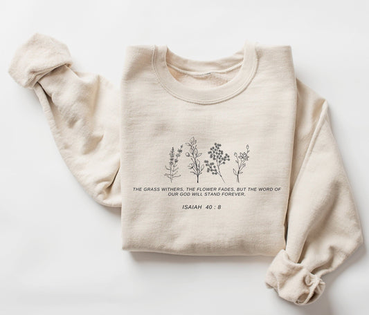 Wildflower Bible Verse Sweatshirt