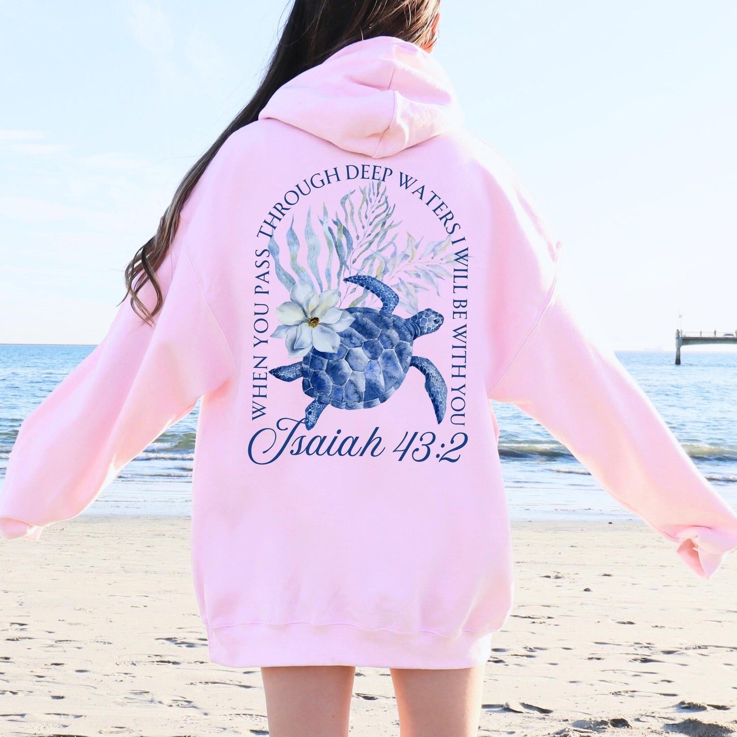 Coastal Christian Sea Turtle Sweatshirt