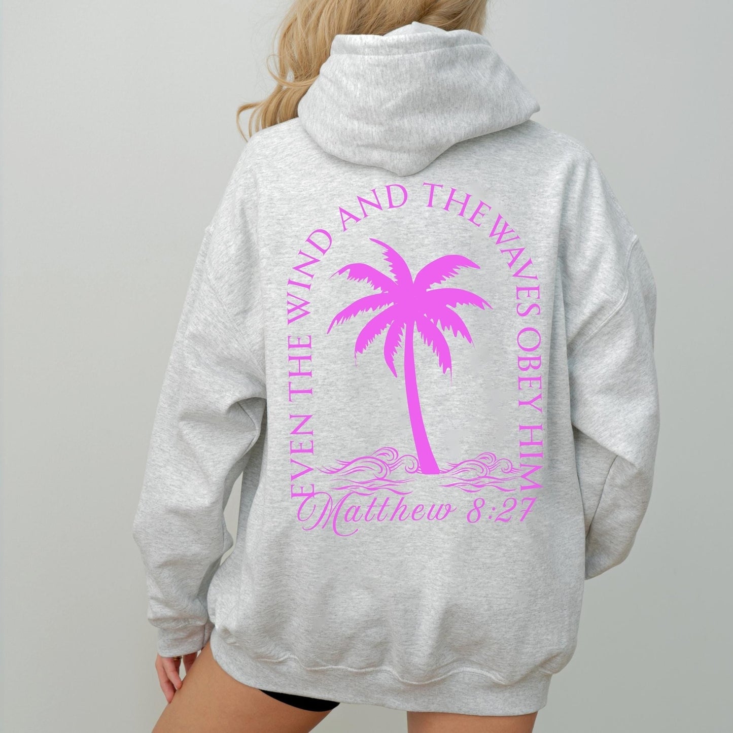 Coastal Christian Palm Tree Sweatshirt