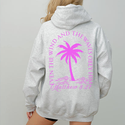 Coastal Christian Palm Tree Sweatshirt
