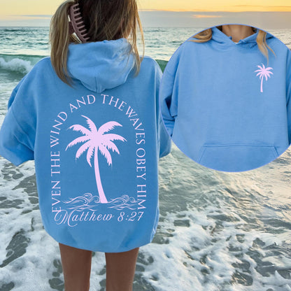 Coastal Christian Palm Tree Sweatshirt