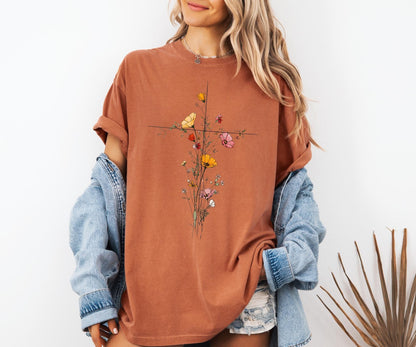 Floral Cross Shirt