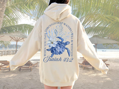 Coastal Christian Sea Turtle Sweatshirt