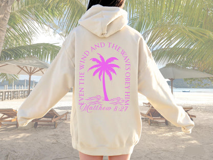 Coastal Christian Palm Tree Sweatshirt
