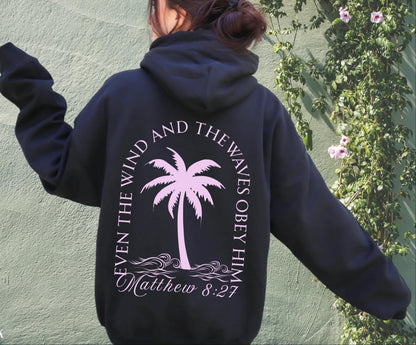 Coastal Christian Palm Tree Sweatshirt