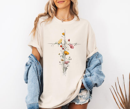 Floral Cross Shirt