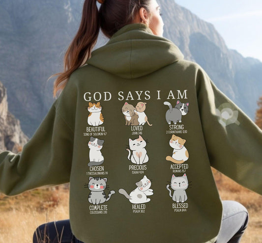 God Says I Am Hoodie New