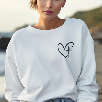 Heart Cross Sweater