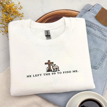 He Left The 99 Sweater New