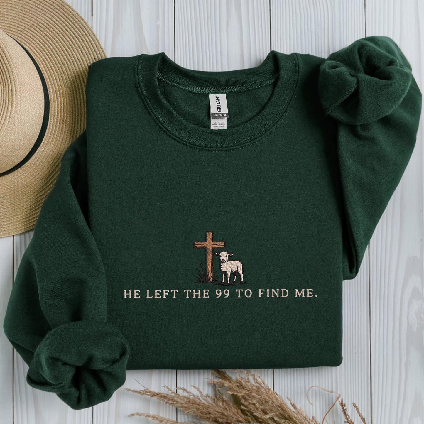 He Left The 99 Sweater New