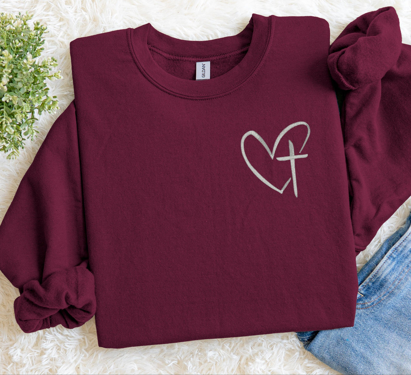 Heart Cross Sweater
