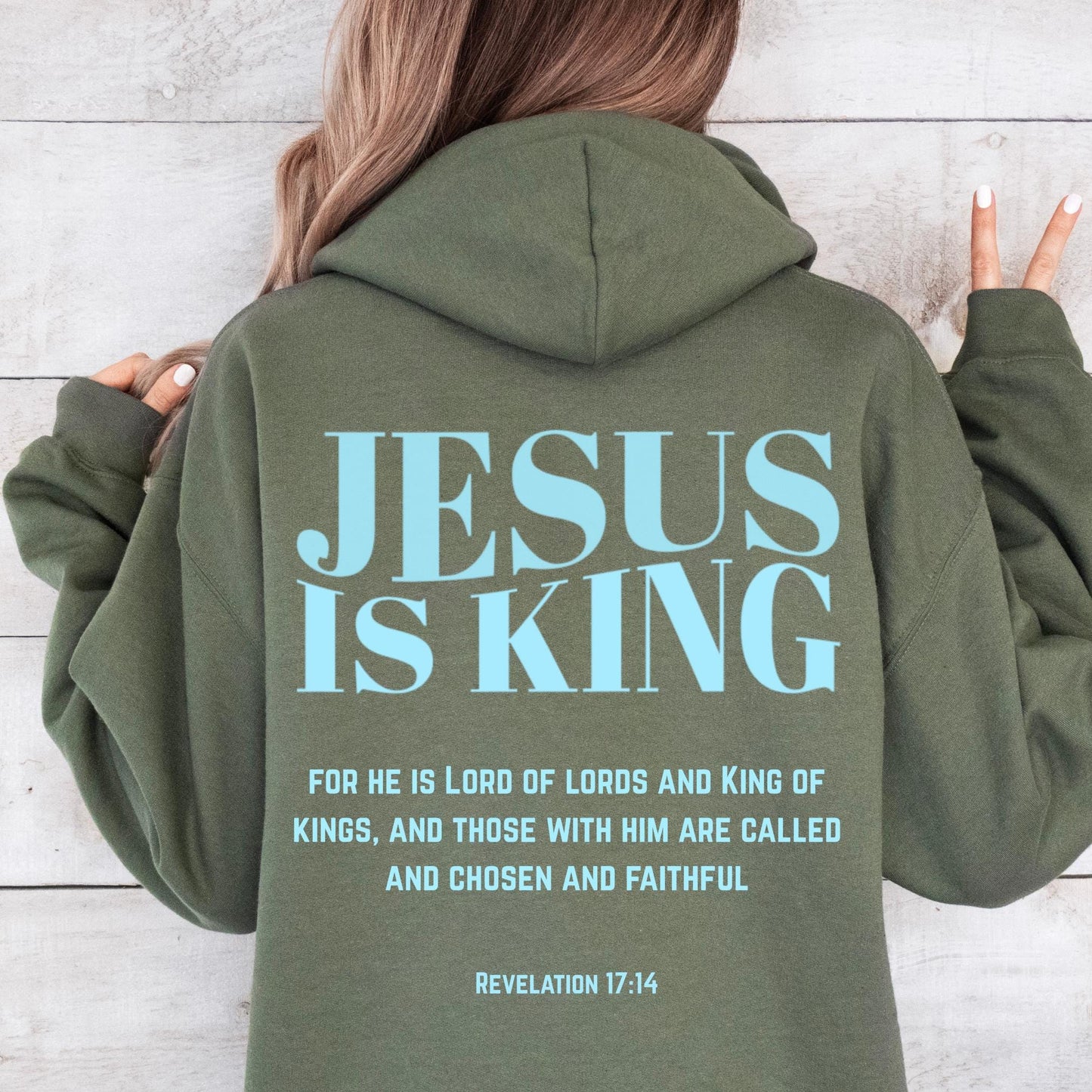Jesus Is King Christian Hoodie V6