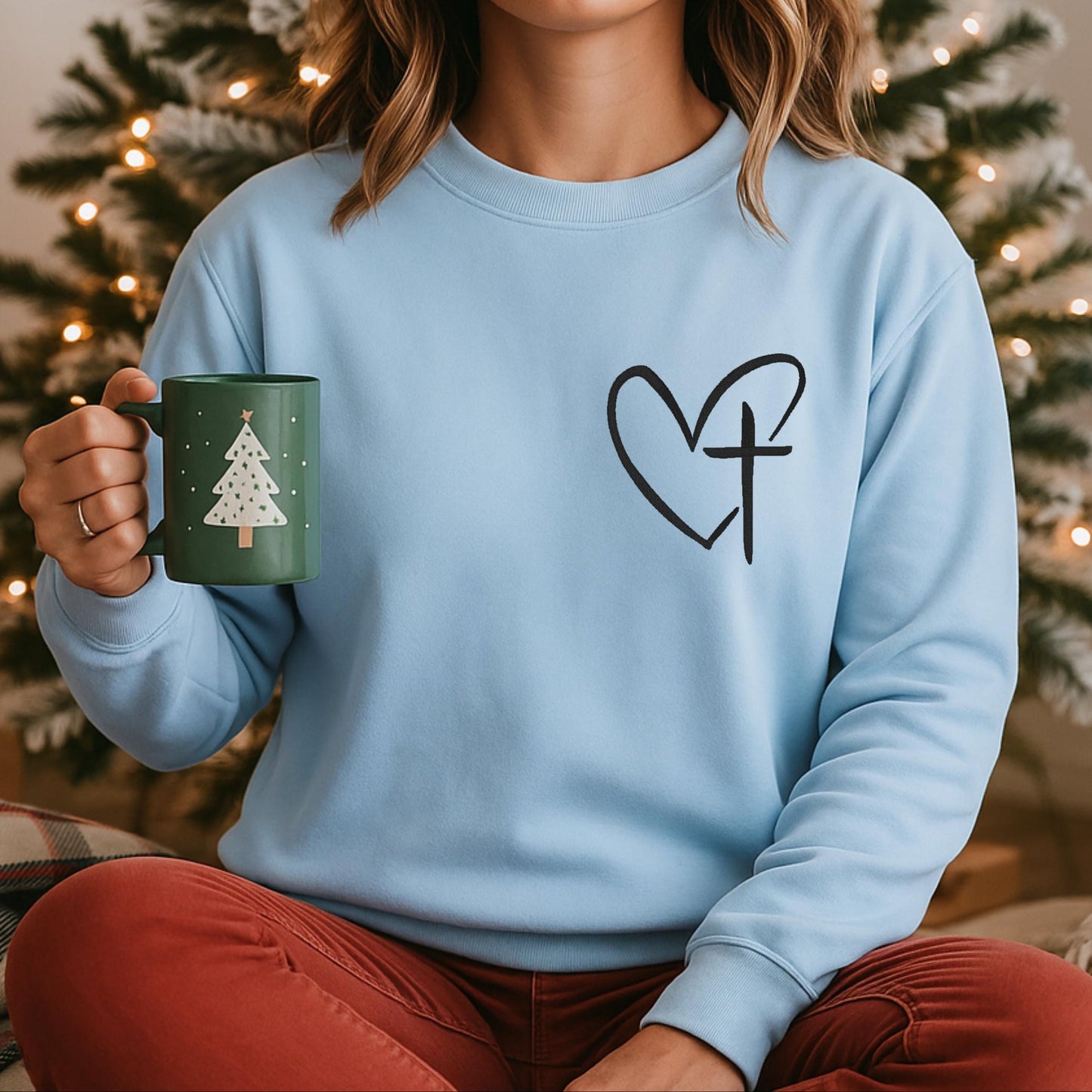 Heart Cross Sweater