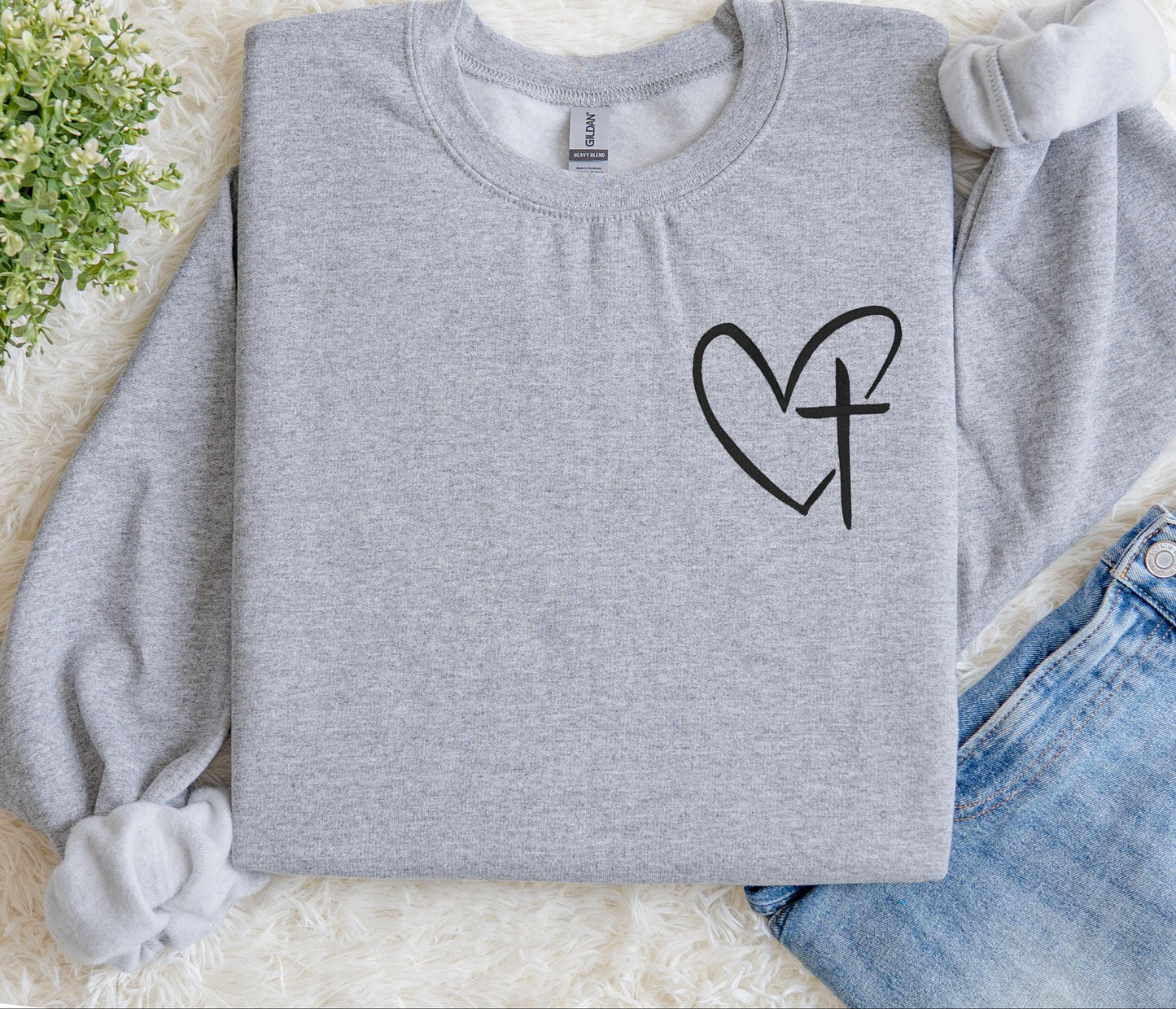 Heart Cross Sweater