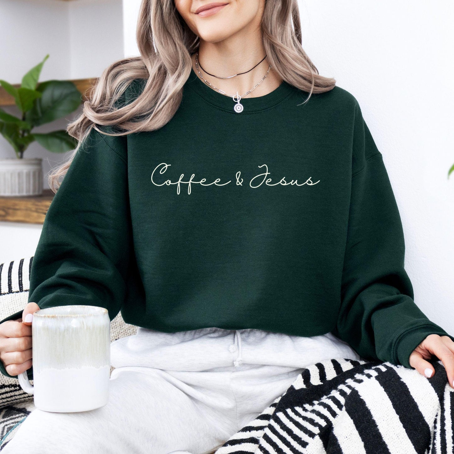 Coffee & Jesus Sweater V5