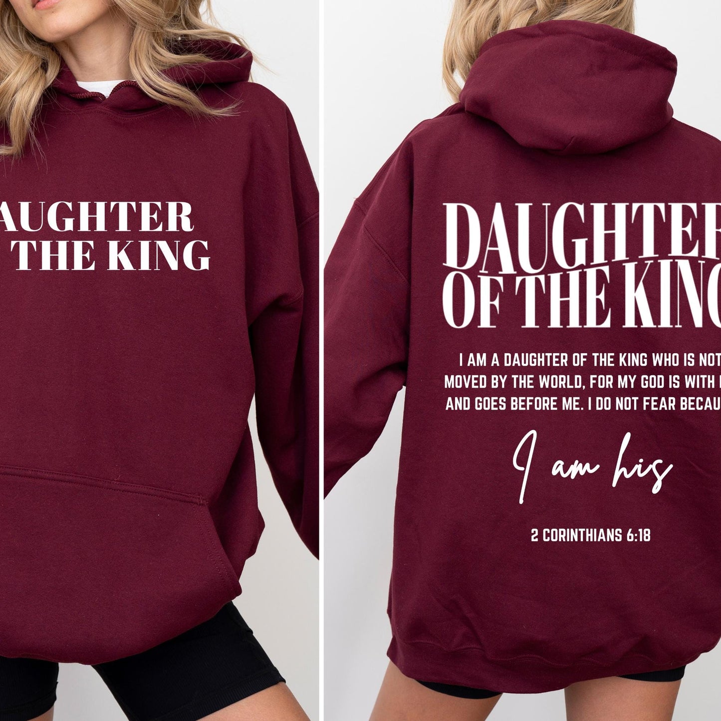 Christian Daughter of the King Hoodie