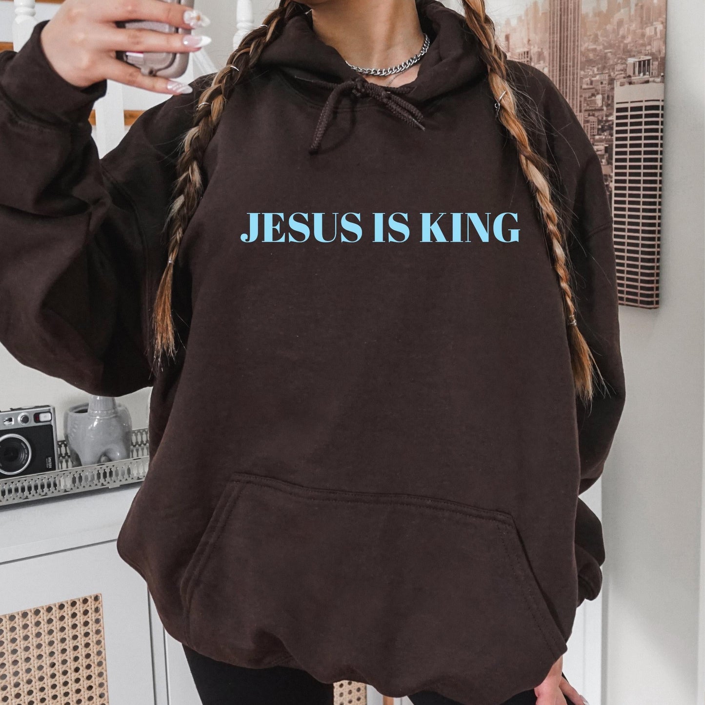 Jesus Is King Christian Hoodie V6