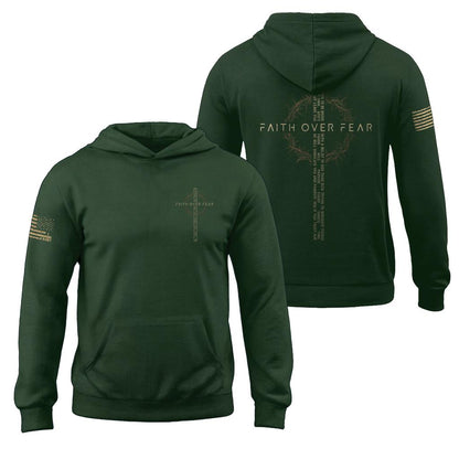 Faith Over Fear Hoodies Men