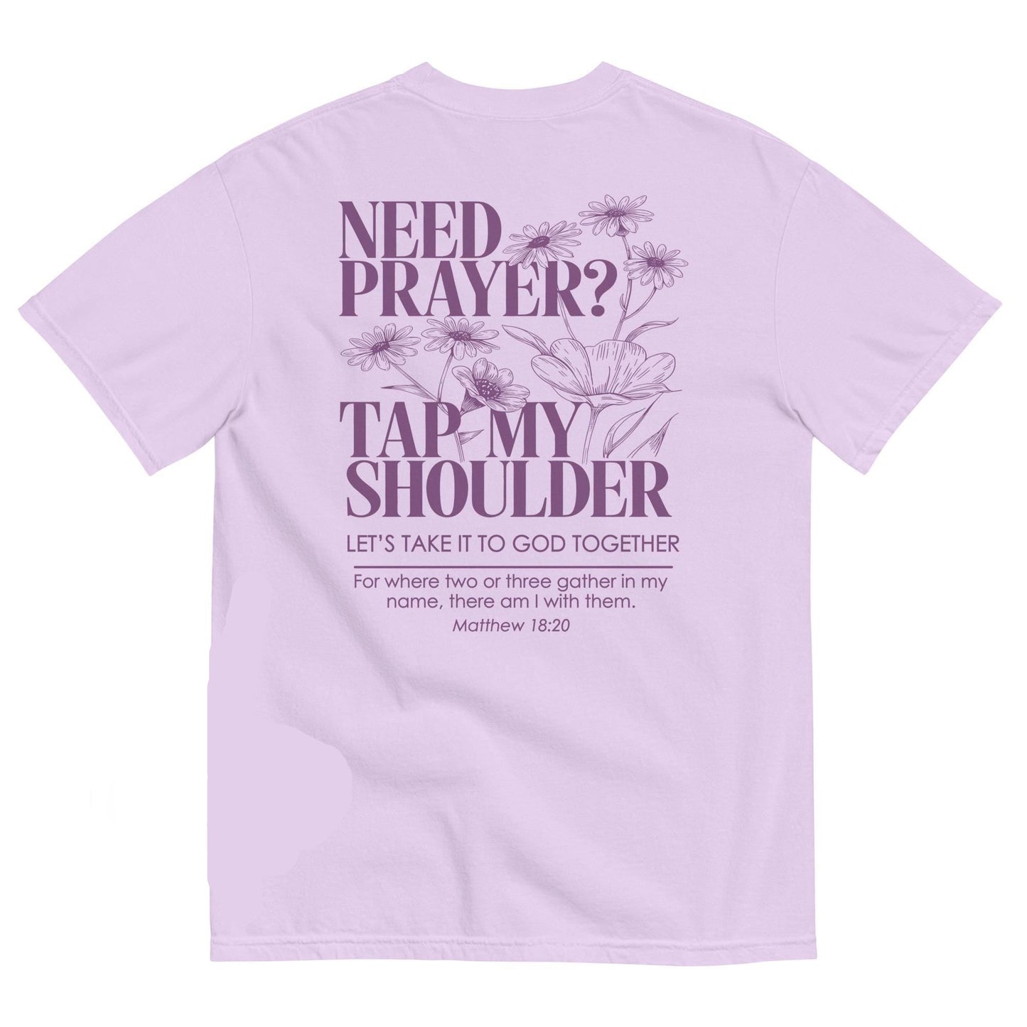 Need Prayer Tap My Shoulder Floral Shirt