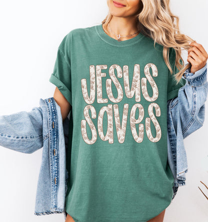 Jesus Saves Tee V12