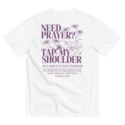 Need Prayer Tap My Shoulder Floral Shirt