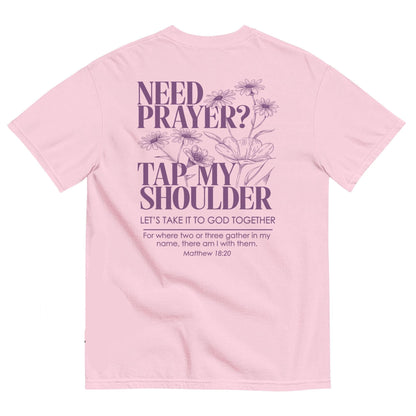 Need Prayer Tap My Shoulder Floral Shirt