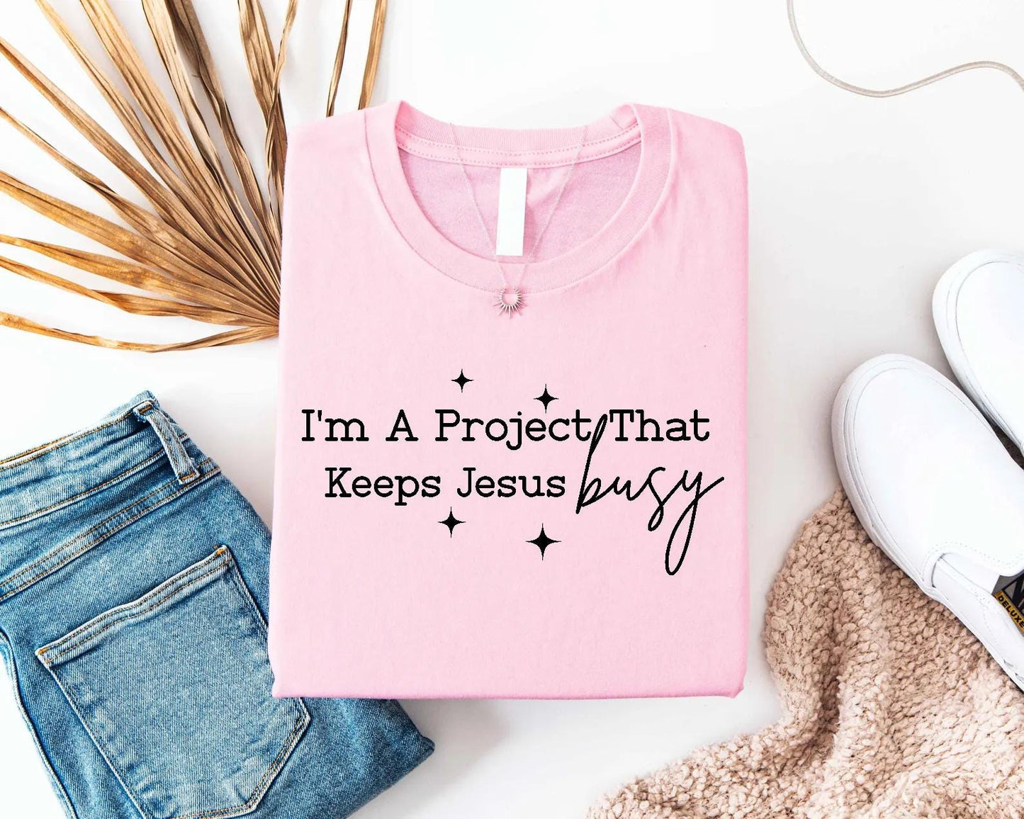 Project That Keeps Jesus Busy Tee