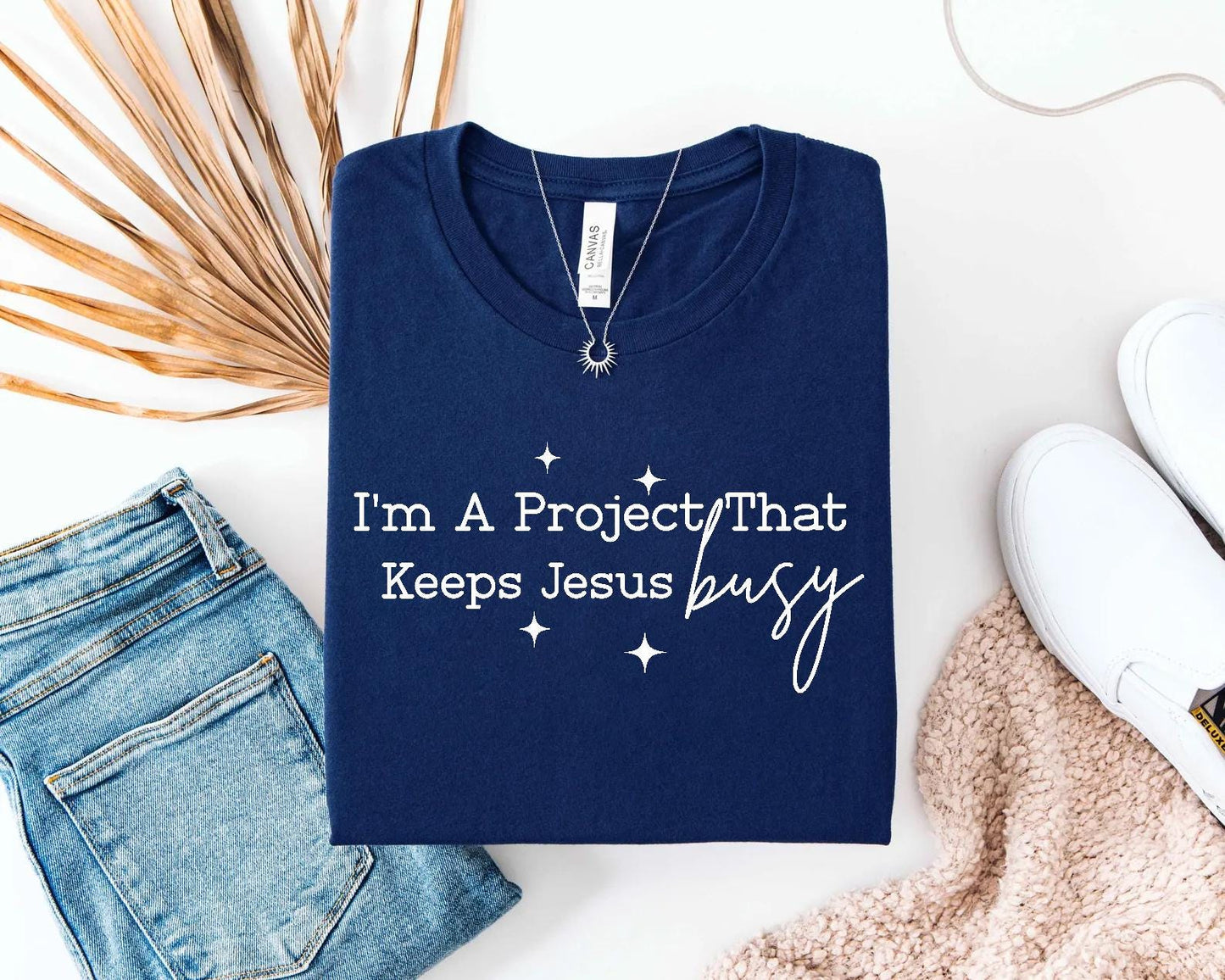 Project That Keeps Jesus Busy Tee