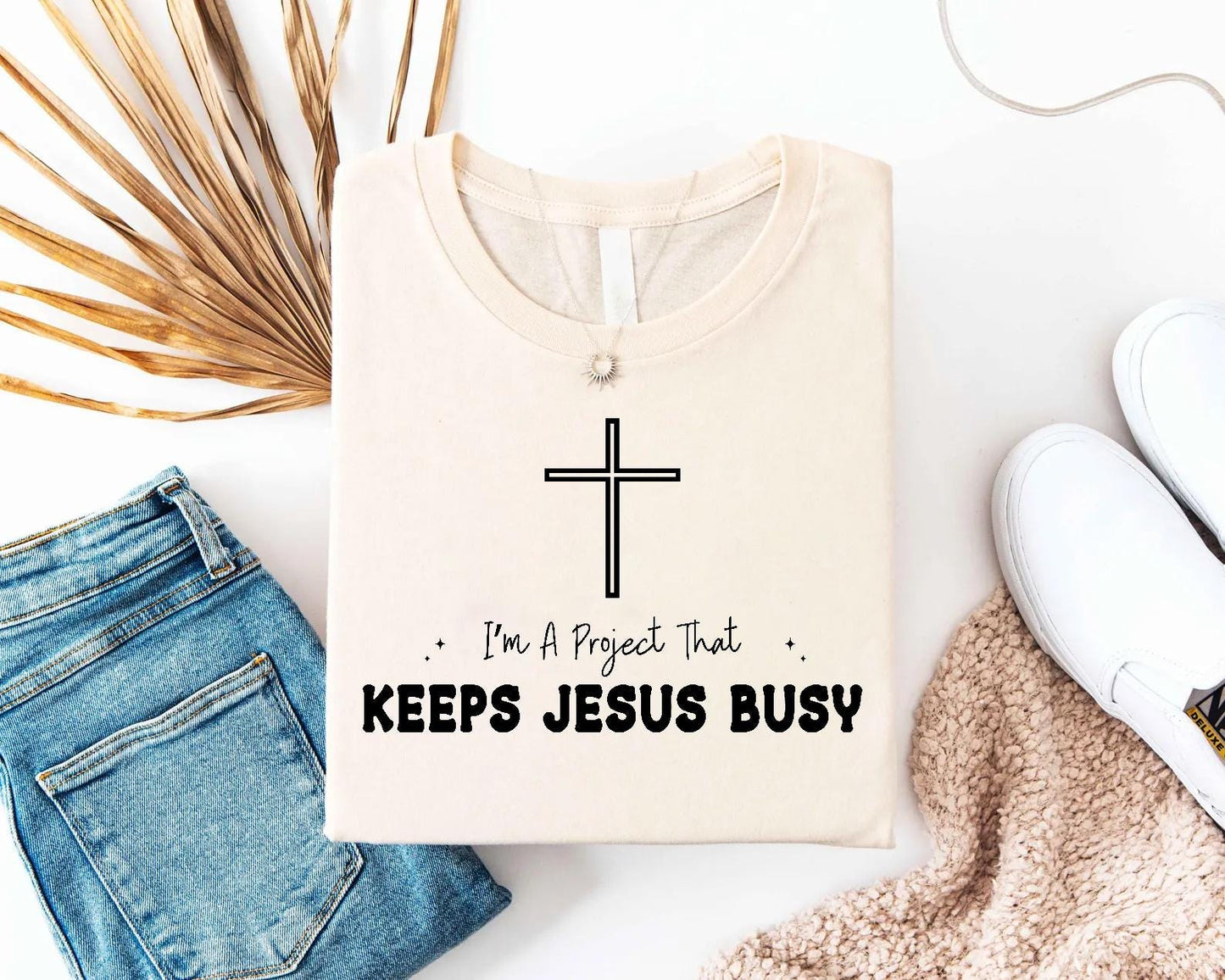 Keeps Jesus Busy Tee
