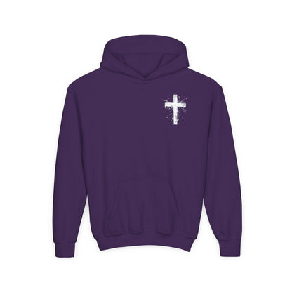 Youth Spray Painted Cross Hoodie