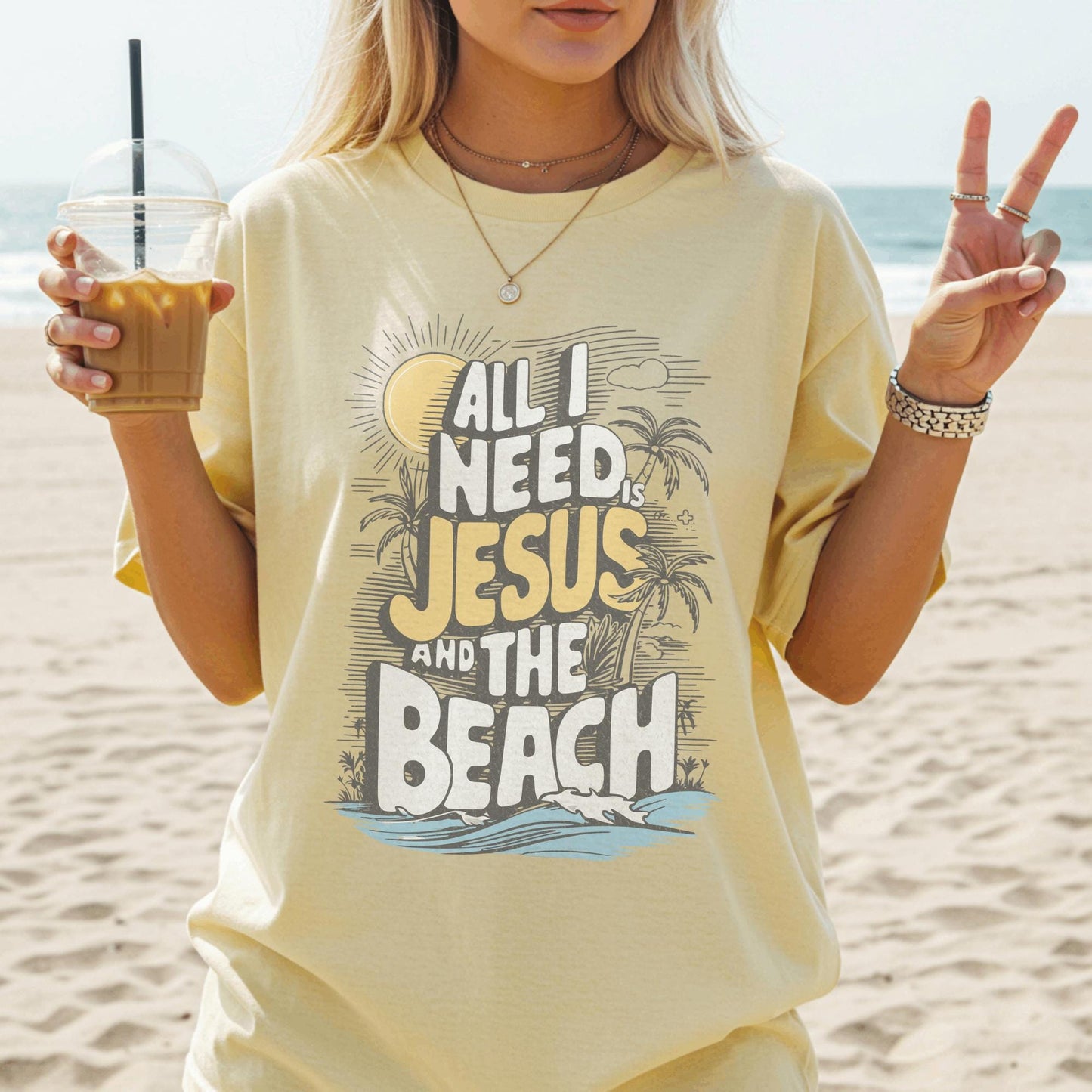 Jesus & The Beach Tee