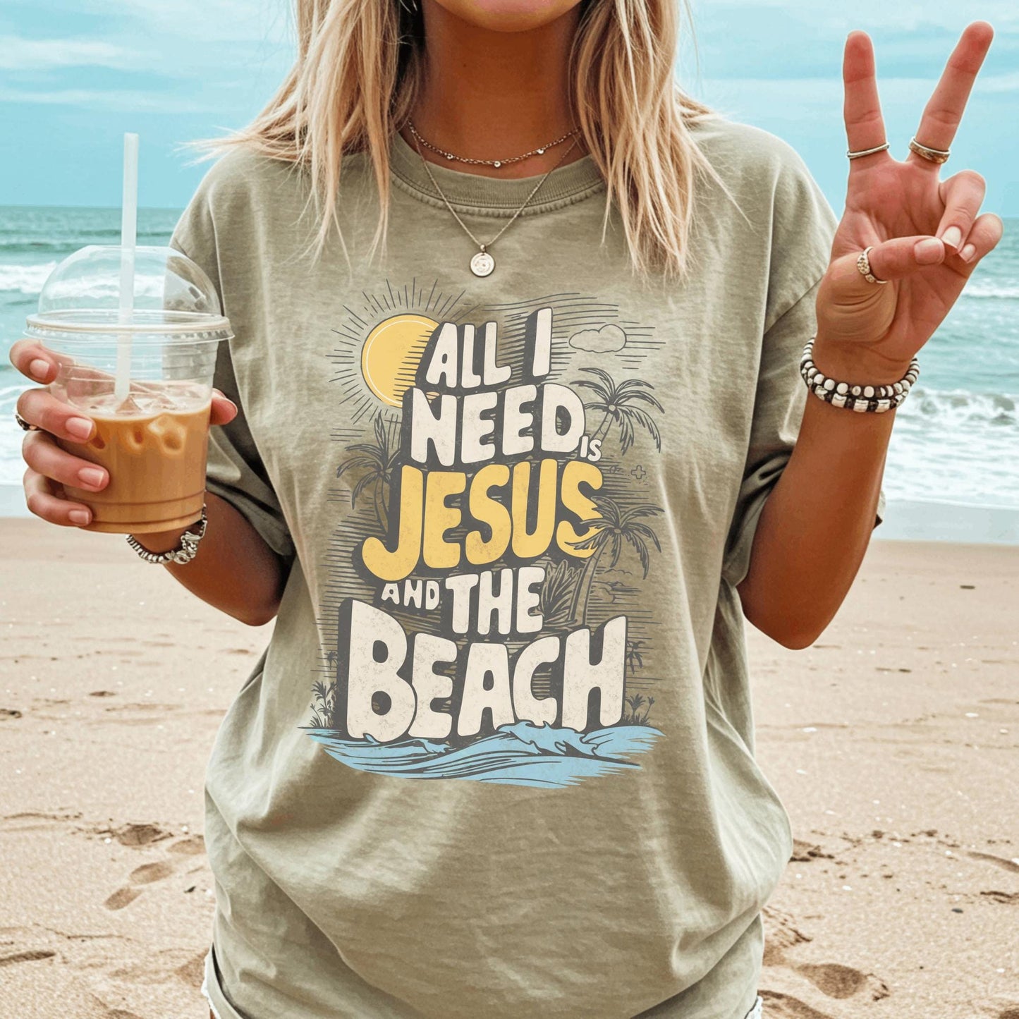 Jesus & The Beach Tee