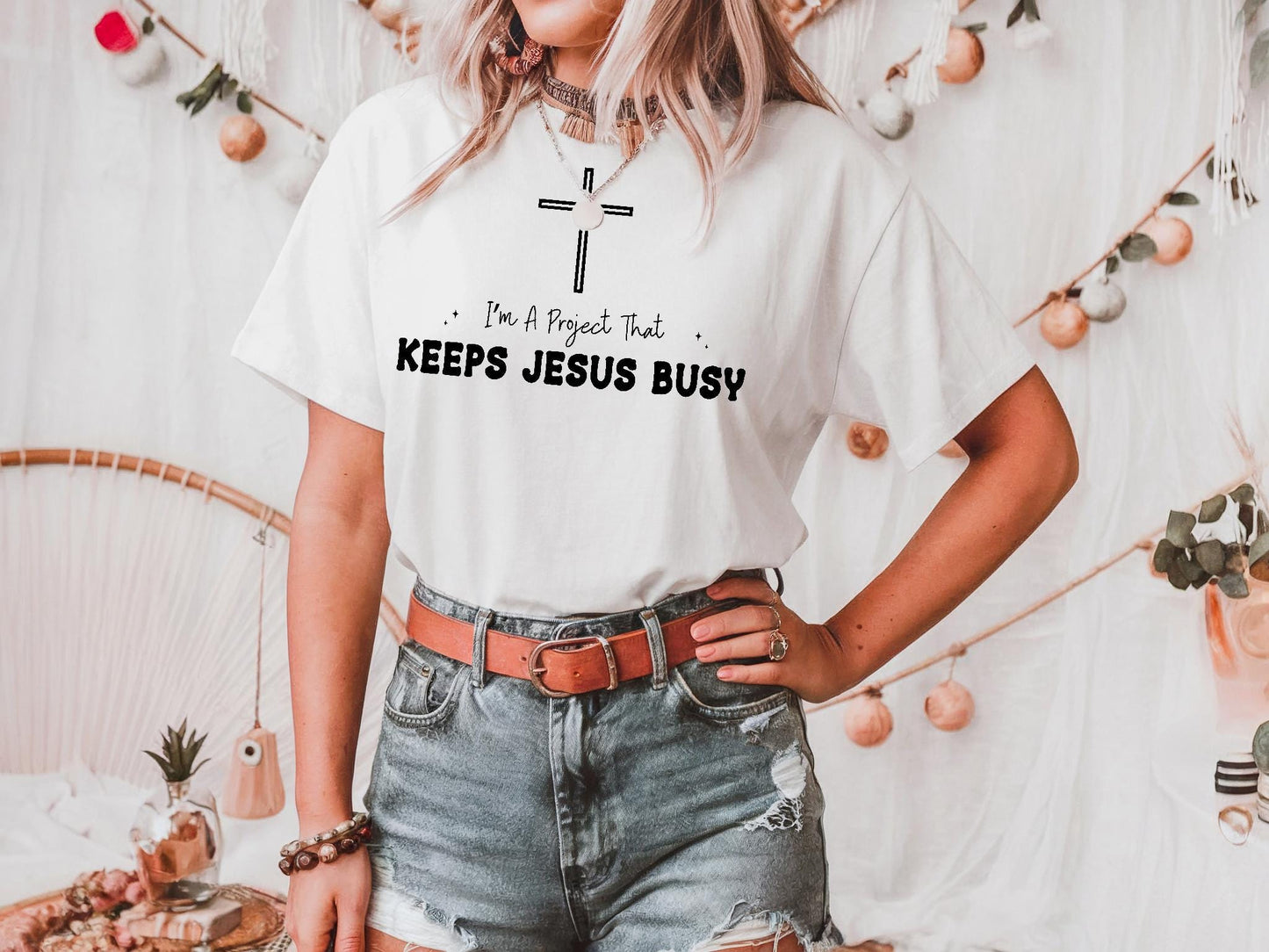 Keeps Jesus Busy Tee