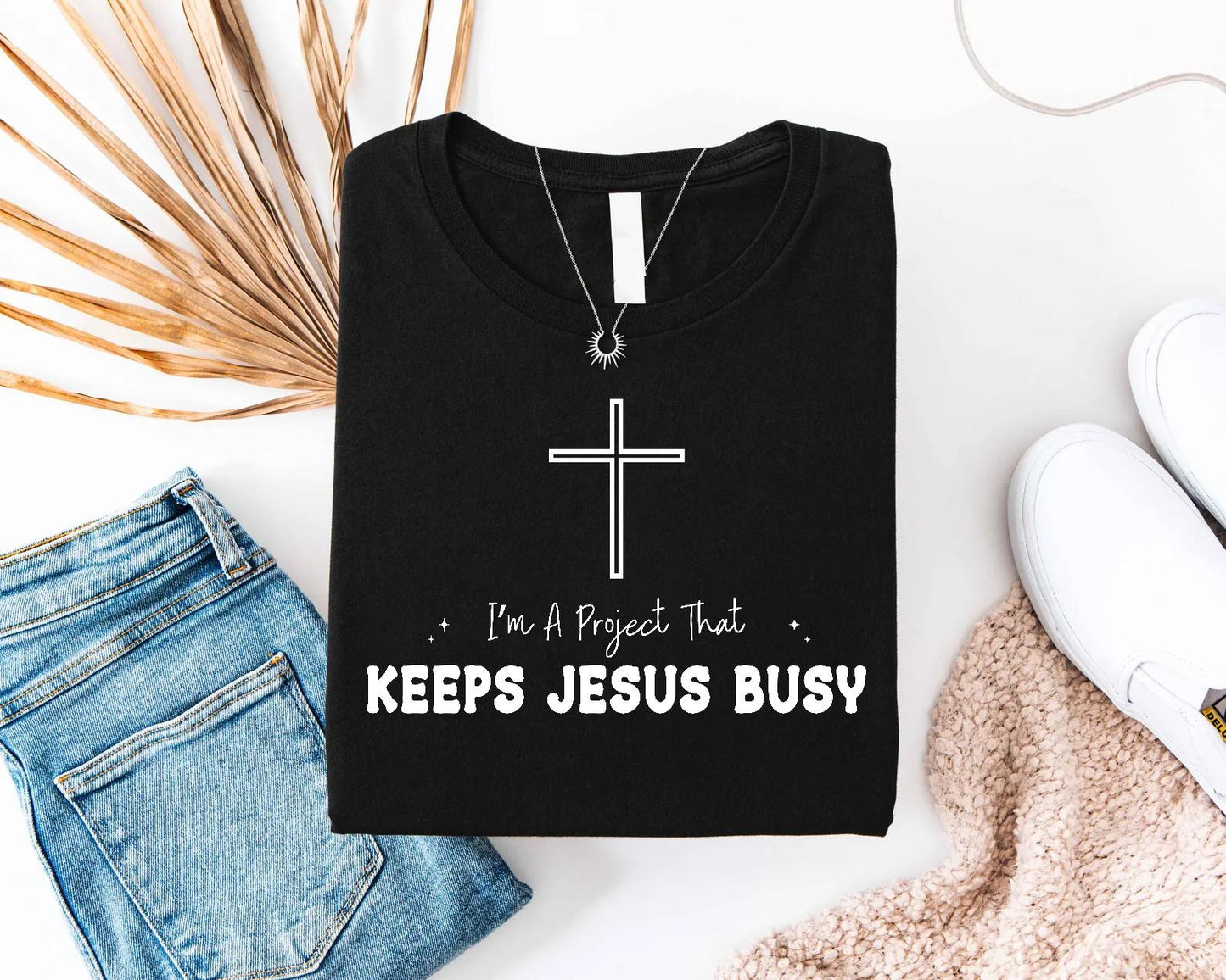 Keeps Jesus Busy Tee