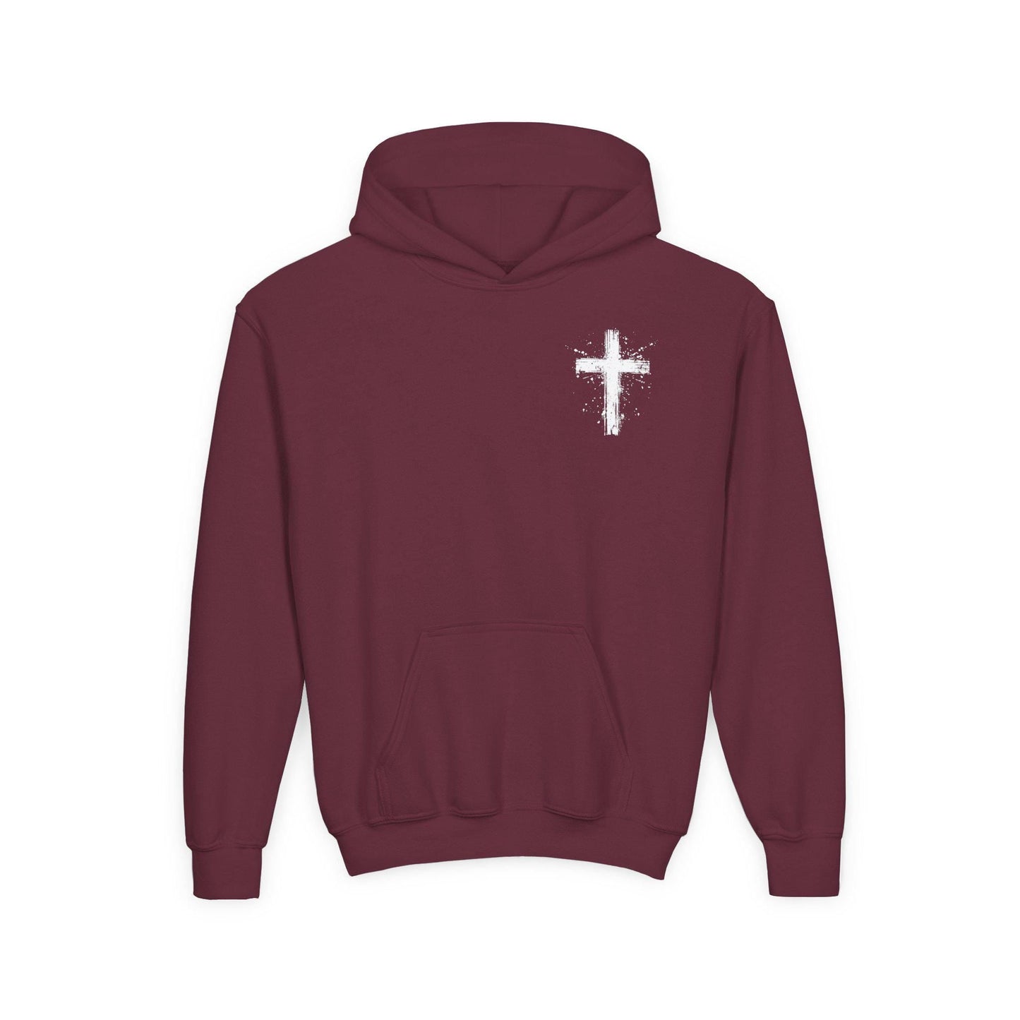 Youth Spray Painted Cross Hoodie